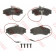 Колодки тормозные дисковые для CITROEN BERLINGO(M#, MF), XSARA(N0, N1, N2) / PEUGEOT 306(7#, 7A, 7B, 7C, 7D, 7E, N#, N3, N5), PARTNER(5, 5F) <b>TRW GDB1260 / 23124</b>