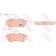 Колодки тормозные дисковые для CITROEN BERLINGO(M#, MF), XSARA(N0, N1, N2) / PEUGEOT 306(7#, 7A, 7B, 7C, 7D, 7E, N#, N3, N5), PARTNER(5, 5F) <b>TRW GDB1260 / 23124</b>