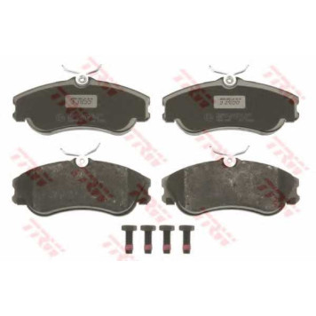 Колодки тормозные дисковые для CITROEN BERLINGO(M#,MF), JUMPY(U6U), XSARA(N68) / PEUGEOT 206(2A/C,2D,2E/K), HOGGAR, PARTNER(5,5F) <b>TRW GDB1295 / 23124</b>-1