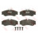Колодки тормозные дисковые для CITROEN BERLINGO(M#,MF), JUMPY(U6U), XSARA(N68) / PEUGEOT 206(2A/C,2D,2E/K), HOGGAR, PARTNER(5,5F) <b>TRW GDB1295 / 23124</b>