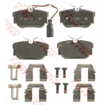 Колодки тормозные дисковые для VW KOMBI(T2), TRANSPORTER(70XA, 70XB, 70XC, 70XD, 7DB, 7DK, 7DW) <b>TRW GDB1369 / 23224</b>-1