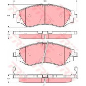 Колодки тормозные дисковые для CHEVROLET ASTRA, VECTRA, ZAFIRA(F75) / DAEWOO LACETTI, LEGANZA(KLAV), NUBIRA(KLAJ) <b>TRW GDB3216 / 23234</b>