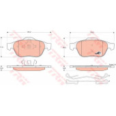 Колодки тормозные дисковые для RENAULT ESPACE(JK0/1#), LAGUNA(BG0/1#,KG0/1#), SCENIC(JA0/1#), VEL SATIS(BJ0#) <b>TRW GDB1468 / 23245</b>