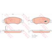 Колодки тормозные дисковые для DAIHATSU COO / SUBARU JUSTY(G3X) / SUZUKI IGNIS, WAGON R, WAGON R+(MM) <b>TRW GDB3363 / 23253</b>