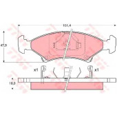 Колодки тормозные дисковые для KIA SEPHIA(FA,FB), SHUMA(FB) <b>TRW GDB3096 / 23266</b>