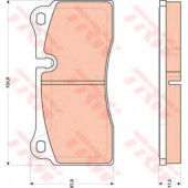 Колодки тормозные дисковые для AUDI Q7(4L), R8 <b>TRW GDB1816 / 23293</b>
