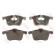 Колодки тормозные дисковые для OPEL SIGNUM, VECTRA / SAAB 9-3(YS3F) <b>TRW GDB1567 / 23404</b>