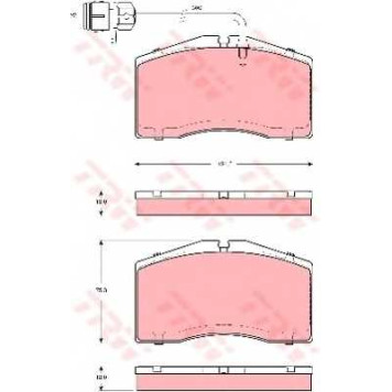 Колодки тормозные дисковые для AUDI A8(4D2,4D8) <b>TRW GDB1506 / 23439</b>