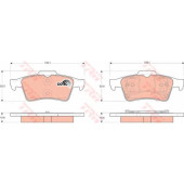 Колодки тормозные дисковые для NISSAN PRIMERA / RENAULT ESPACE, LAGUNA, LATITUDE, MEGANE, VEL SATIS / SAAB 9-3 <b>TRW GDB1469 / 23482</b>