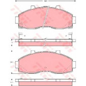 Колодки тормозные дисковые для KIA PREGIO(TB) <b>TRW GDB3263 / 23484</b>