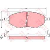 Колодки тормозные дисковые для MAZDA E-SERIE(SD1,SG,SL), MPV(LV,LW) <b>TRW GDB1177 / 23515</b>