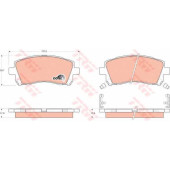 Колодки тормозные дисковые для SUBARU FORESTER, IMPREZA, LEGACY OUTBACK, LEGACY, OUTBACK <b>TRW GDB3217 / 23558</b>