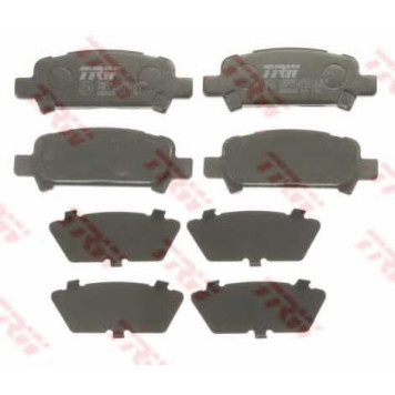 Колодки тормозные дисковые для SUBARU FORESTER(SF,SG), IMPREZA(GC,GD,GF,GFC,GG), LEGACY(B13#,BE,BH,BL,BP), OUTBACK(BE,BH) <b>TRW GDB3223 / 23572</b>-1