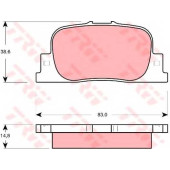 Колодки тормозные дисковые для LIFAN 620 / TOYOTA CALDINA, CAMRY, MARK, OPA, PRIUS, VISTA, WINDOM <b>TRW GDB3278 / 23592</b>