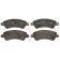 Колодки тормозные дисковые для CITROEN BERLINGO, C-ELYSEE, C2, C3, C4, DS3, XSARA / PEUGEOT 1007, 2008, 206, 207, 208, 301, 307, PARTNER <b>TRW GDB1463 / 23599</b>