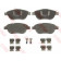 Колодки тормозные дисковые для CITROEN C3(FC#), C4(LA#,LC#) / PEUGEOT 1007(KM#), 207(WA#,WC#,WK#), 307(3E,3H) <b>TRW GDB1624 / 23600</b>