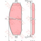 Колодки тормозные дисковые для NISSAN PATROL GR(Y61), PATROL <b>TRW GDB3222 / 23611</b>