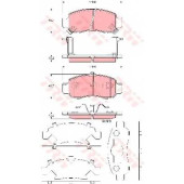 Колодки тормозные дисковые для HONDA INSIGHT(ZE,ZE#) <b>TRW GDB3376 / 23616</b>