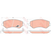 Колодки тормозные дисковые для CHRYSLER VOYAGER(RG,RS) / JEEP CHEROKEE(KJ) <b>TRW GDB4126 / 23638</b>