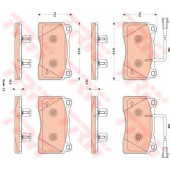 Колодки тормозные дисковые <b>TRW GDB1888 / 23661</b>