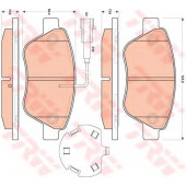 Колодки тормозные дисковые для CITROEN NEMO(AA#) / FIAT FIORINO(225), QUBO(225) / PEUGEOT BIPPER(AA#) <b>TRW GDB1891 / 23705</b>