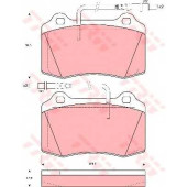Колодки тормозные дисковые для PEUGEOT 406(8C) <b>TRW GDB1359 / 23753</b>