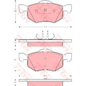 Колодки тормозные дисковые для FORD MAVERICK / MAZDA TRIBUTE(EP) <b>TRW GDB1497 / 23787</b>