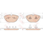 Колодки тормозные дисковые <b>TRW GDB1963 / 23895</b>