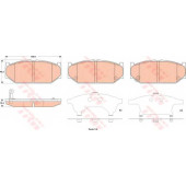 Колодки тормозные дисковые для SUZUKI SWIFT(EZ,FZ,MZ,NZ) <b>TRW GDB3522 / 23962</b>