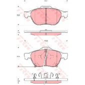 Колодки тормозные дисковые для TOYOTA AVENSIS(#ACM2#,#CLM2#,#T22#) <b>TRW GDB3335 / 23996</b>