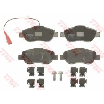 Колодки тормозные дисковые для FIAT 500(312), DOBLO(119,223), FIORINO(225), PANDA(169), QUBO(225) / FORD KA(RU8) <b>TRW GDB1746 / 24072</b>-1