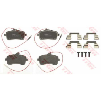 Колодки тормозные дисковые для PEUGEOT 407(6D#,6E#) <b>TRW GDB1594 / 24134</b>-1