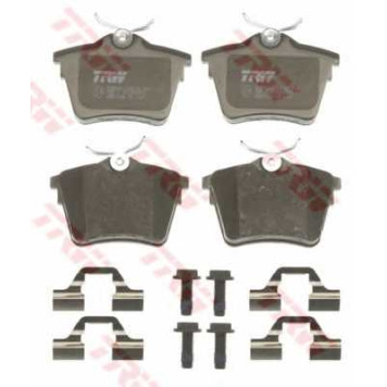 Колодки тормозные дисковые для CITROEN C5(RD#,TD#) / PEUGEOT 407(6C#,6D#,6E#), 607(9D,9U) <b>TRW GDB1596 / 24135</b>-1