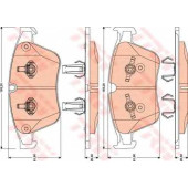 Колодки тормозные дисковые для MERCEDES M(W164), R(V251,W251) <b>TRW GDB1794 / 24177</b>