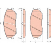 Колодки тормозные дисковые для HYUNDAI TERRACAN(HP) <b>TRW GDB3465 / 24234</b>
