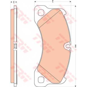 Колодки тормозные дисковые для PORSCHE CAYENNE(92A,955,9PA), PANAMERA(970) / VW TOUAREG(7L6,7L7,7LA,7P5) <b>TRW GDB1774 / 24295</b>