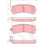 Колодки тормозные дисковые для NISSAN PATROL GR(Y61) <b>TRW GDB3362 / 24366</b>