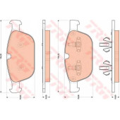 Колодки тормозные дисковые для VOLVO XC60, XC90 <b>TRW GDB1821 / 24875</b>