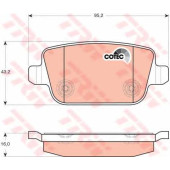 Колодки тормозные дисковые для LAND ROVER FREELANDER(FA#,LF#) <b>TRW GDB1708 / 24537</b>