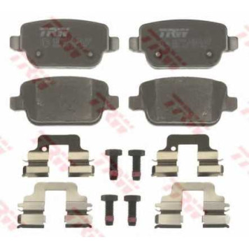 Колодки тормозные дисковые для FORD FOCUS(DA#), GALAXY(WA6), KUGA, MONDEO(BA7), S-MAX(WA6) / VOLVO S80(AS), V70(BW,SW), XC70 CROSS COUNTRY, XC70 <b>TRW GDB1732 / 24537</b>-1