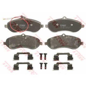 Колодки тормозные дисковые для CITROEN JUMPY / FIAT SCUDO(270, 272) / PEUGEOT EXPERT(VF3A#, VF3U#, VF3V#, VF3X#) / TOYOTA PROACE <b>TRW GDB1718 / 24595</b>-1