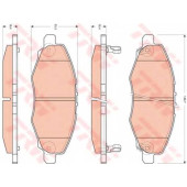 Колодки тормозные дисковые для TOYOTA HILUX(GGN#,KUN#,LAN#,TGN#), KIJANG INNOVA(#KUN4#,#TGN4#) <b>TRW GDB3427 / 24634</b>