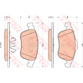 Колодки тормозные дисковые для RENAULT LATITUDE(L70#) <b>TRW GDB1896 / 24709</b>