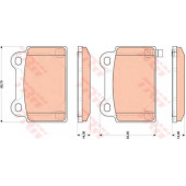 Колодки тормозные дисковые для MITSUBISHI LANCER(CY/Z#A) <b>TRW GDB3488 / 24827</b>