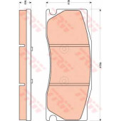 Колодки тормозные дисковые <b>TRW GDB1850 / 24850</b>