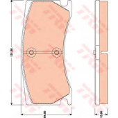 Колодки тормозные дисковые <b>TRW GDB1801 / 24851</b>