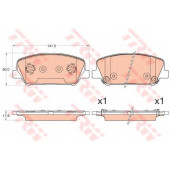 Колодки тормозные дисковые для HYUNDAI i30 CW(GD), i30(GD), VELOSTER(FS) / KIA CEED(JD), CEE`D(JD), CERATO KOUP(TD), CERATO, PRO CEE?D(JD) <b>TRW GDB3582 / 24915</b>