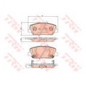 Колодки тормозные дисковые для HYUNDAI GENESIS / KIA OPTIMA <b>TRW GDB3621 / 24915</b>