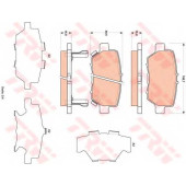 Колодки тормозные дисковые для HONDA LEGEND(KA9,KB#) <b>TRW GDB3512 / 25166</b>