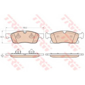 Колодки тормозные дисковые для MERCEDES M(W166) <b>TRW GDB1955 / 25192</b>